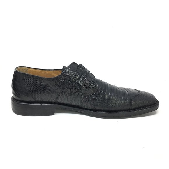 David Eden Loafers Shoes Size 9 Black Croc Liz main image 8